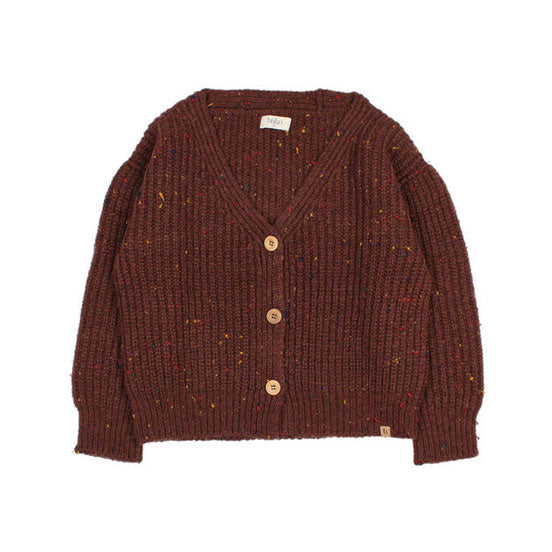 Buho Brown Botonato Cardigan