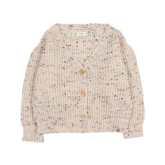 Buho Natural Botonato Cardigan