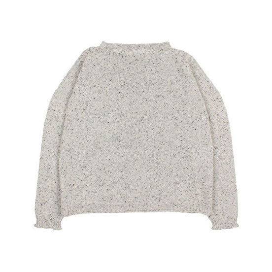 Buho Light Grey Fine Knit Sweater