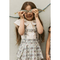 1984 Bird Floral Suspender Skirt