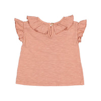 Buho Rose Clay Baby Frill Collar T-Shirt