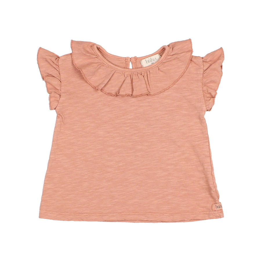 Buho Rose Clay Baby Frill Collar T-Shirt