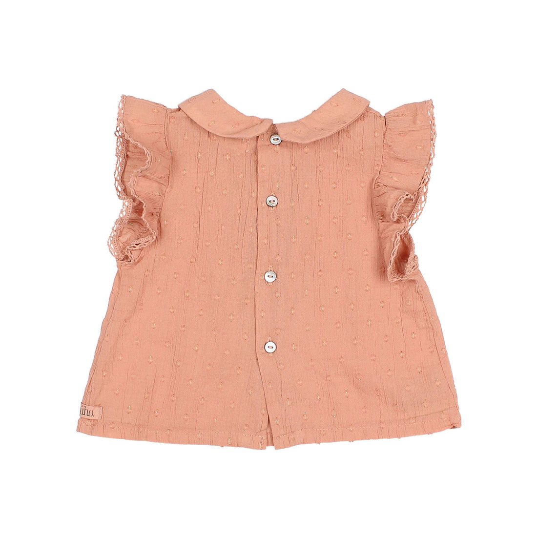 Buho Rose Clay Baby Lurex Plumeti Blouse