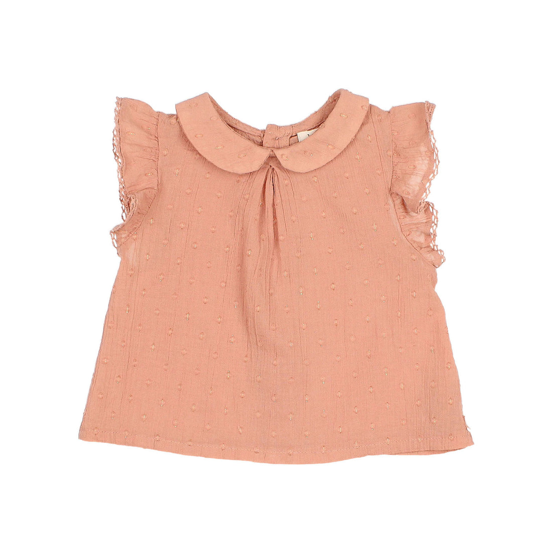 Buho Rose Clay Baby Lurex Plumeti Blouse