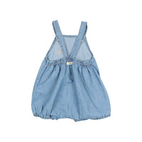 Buho Washed Denim Linen Jumpsuit
