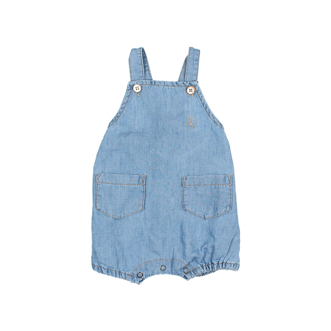 Buho Washed Denim Linen Jumpsuit