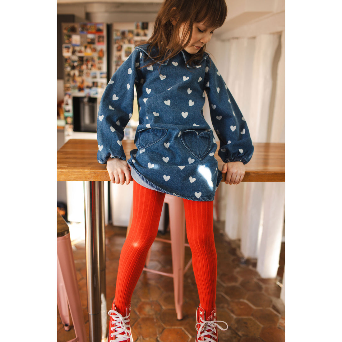 Louis Louise Denim Heart Odile Dress