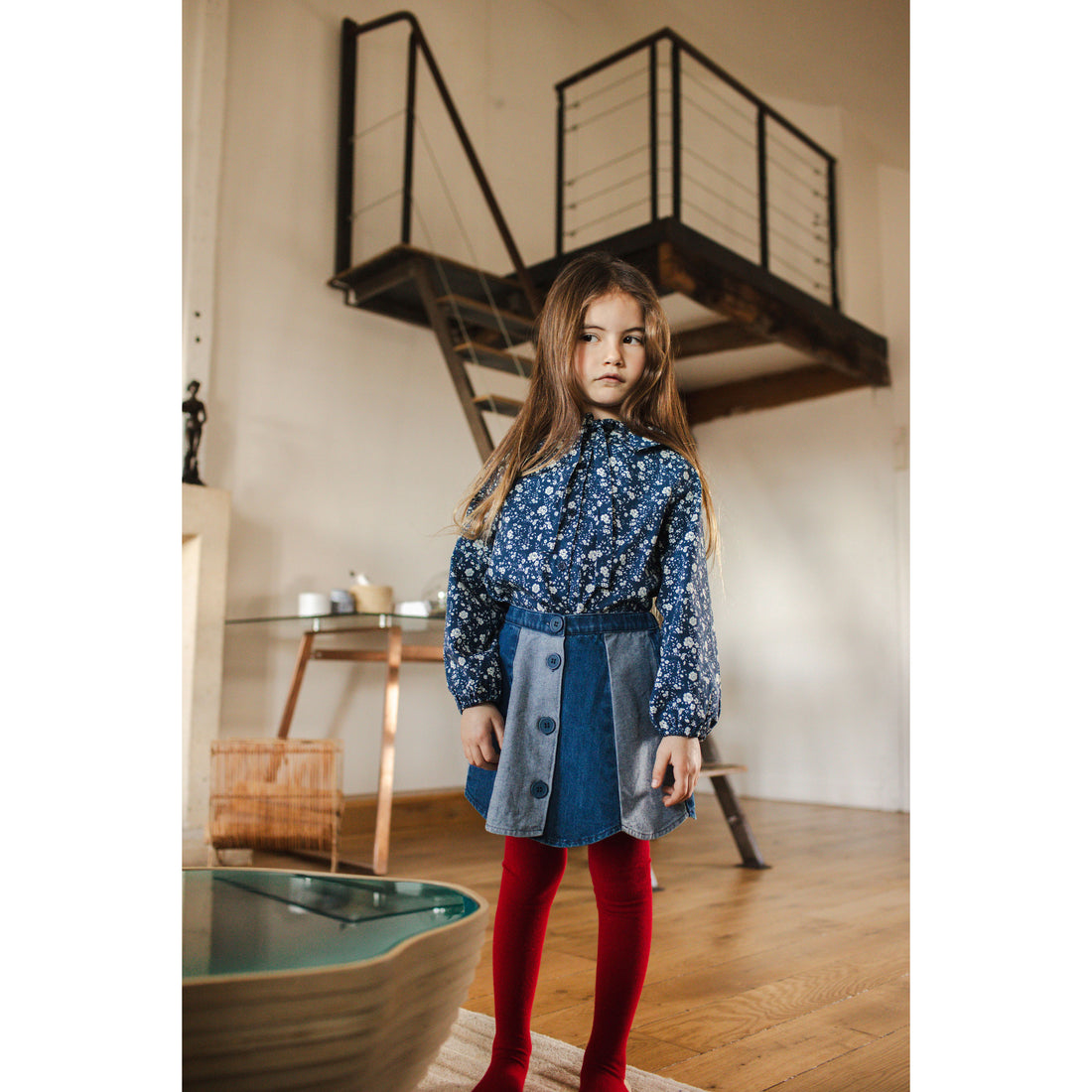 Louis Louise Blue Skirt Bloom