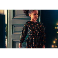 Louis Louise Black Lurex Romantic Flower Umyma Dress