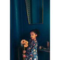 Louis Louise Navy Corduroy Bouquet Nuala Dress