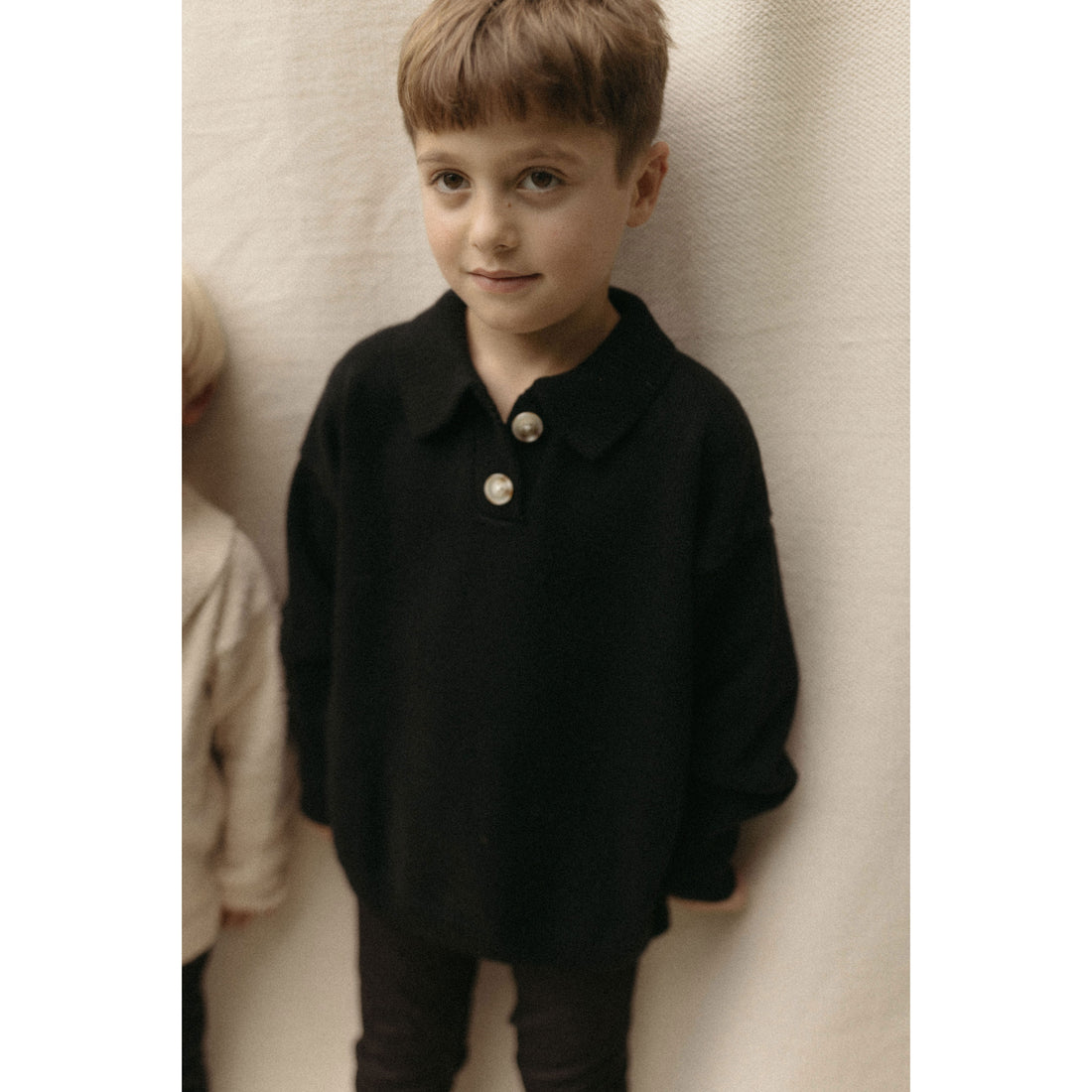 L by Ladida Black Boucle Polo