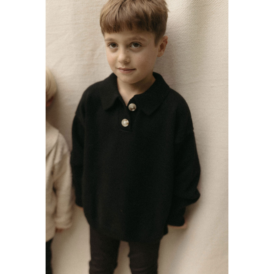L by Ladida Black Boucle Polo