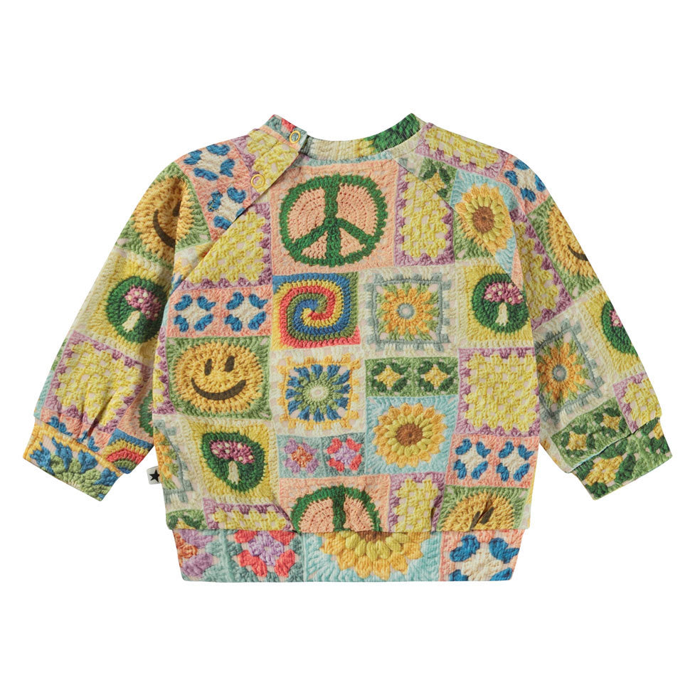 Molo Crochet Vibe baby Disc Sweatshirt