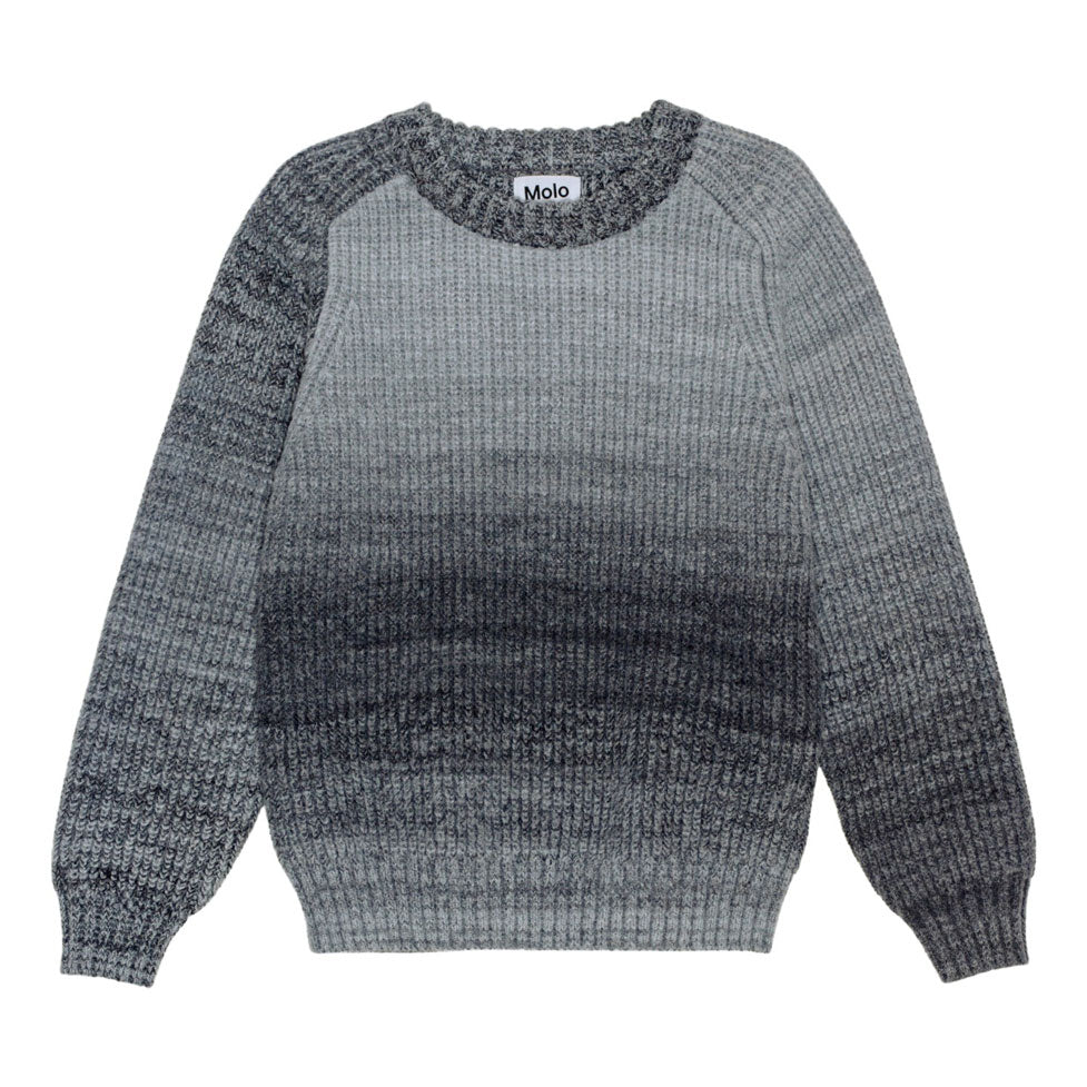 Molo Space Dye Grey Bosse Sweater