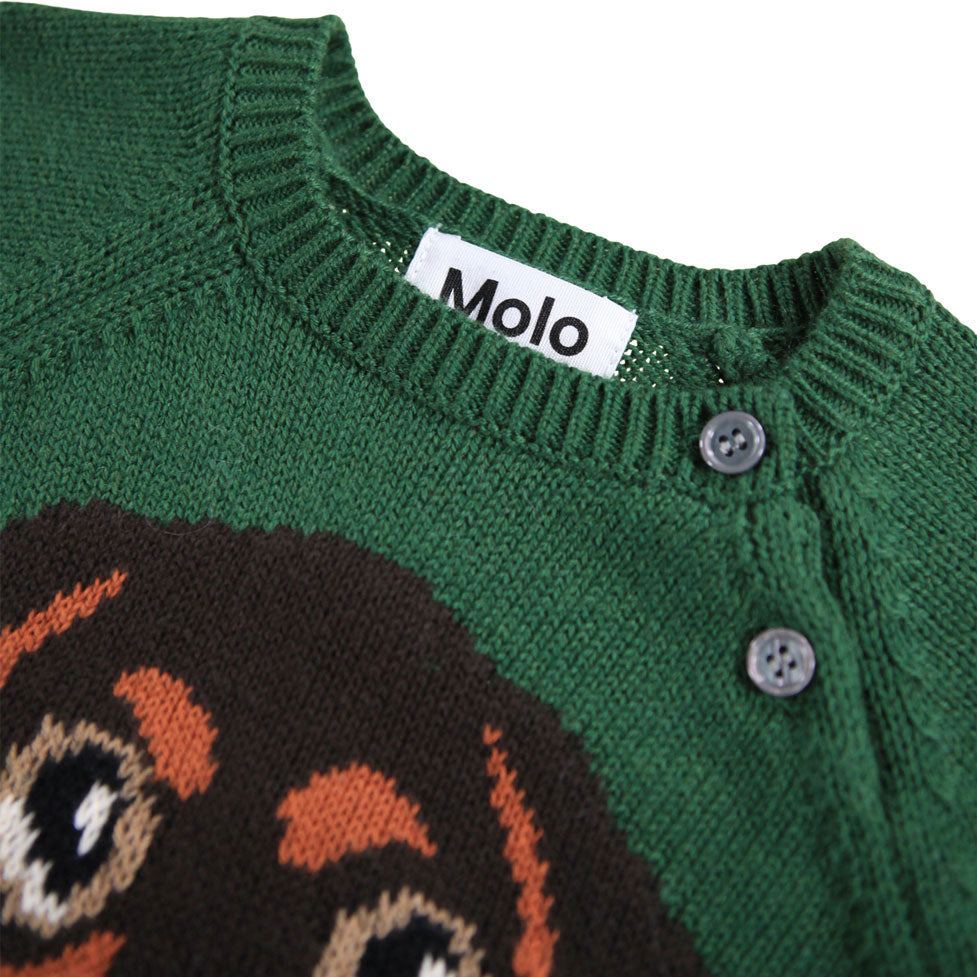 Molo Green Dachs Puppy Bless Sweater