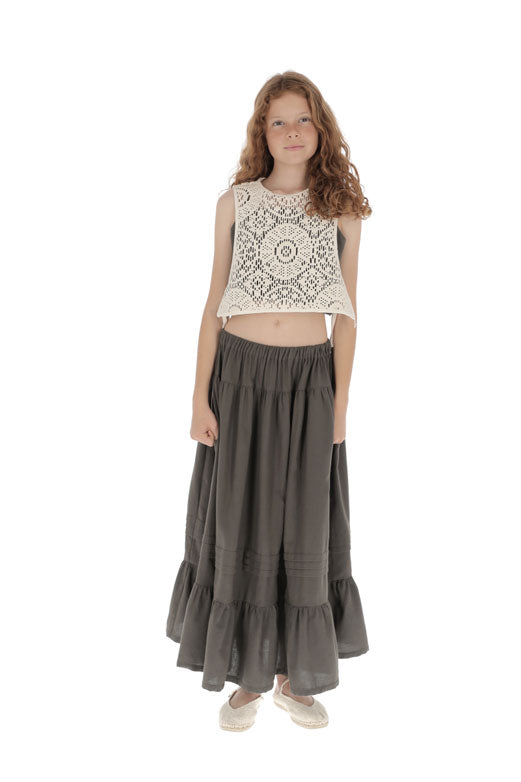 Belle Chiara Openwork Crochet Vest