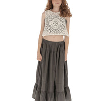 Belle Chiara Openwork Crochet Vest