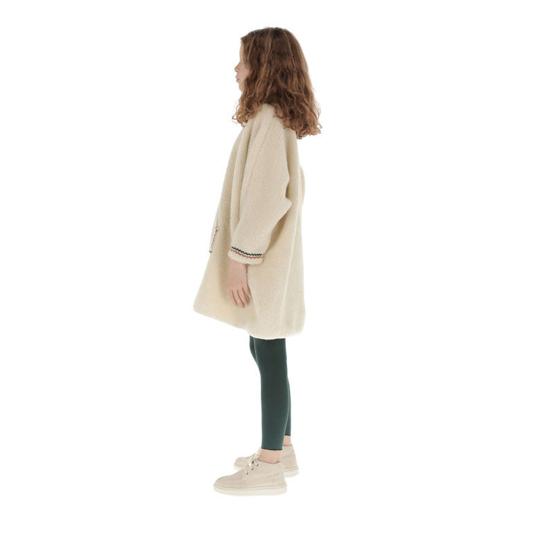 Belle Chiara Ecru Lamb Poncho