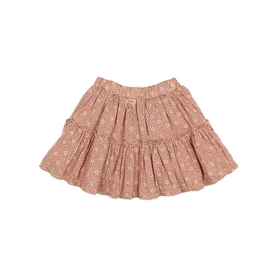 Buho Rose Clay Flower Dots Skirt