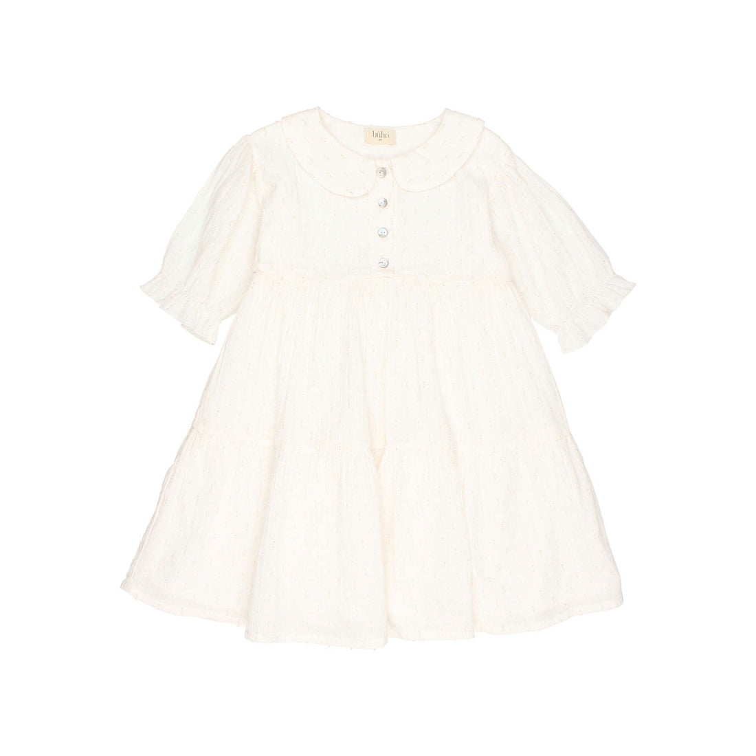 Buho Talc Lurex Plumeti Dress