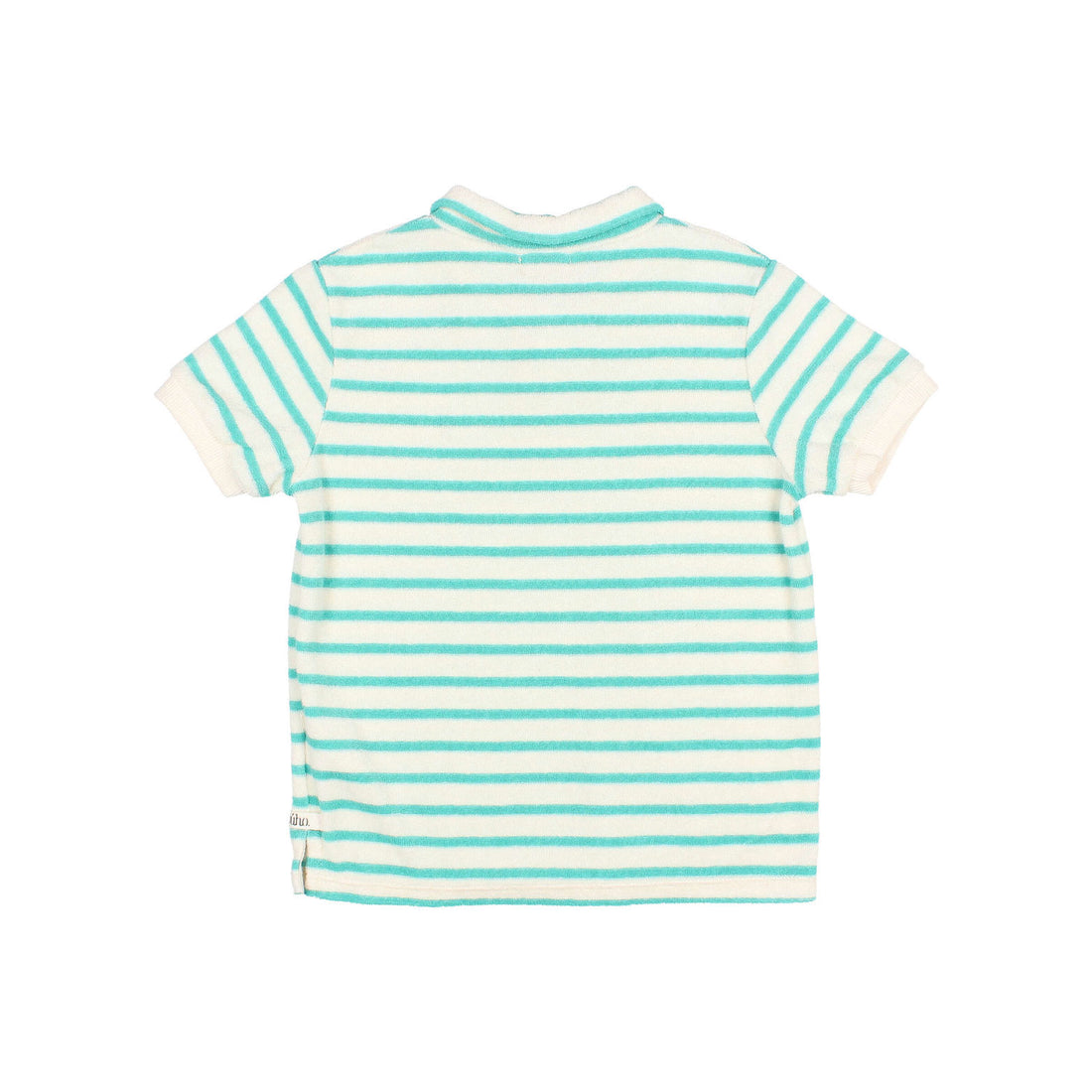 Buho Pool Green Terry Stripes Polo