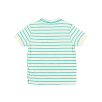 Buho Pool Green Terry Stripes Polo