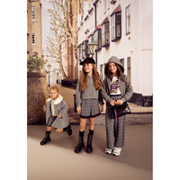 Twinset Dark Grey Melange Lurex Polo Sweatshirt