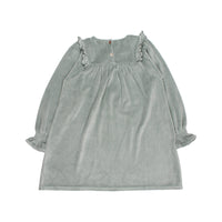 Buho Eucalyptus Velvet Dress