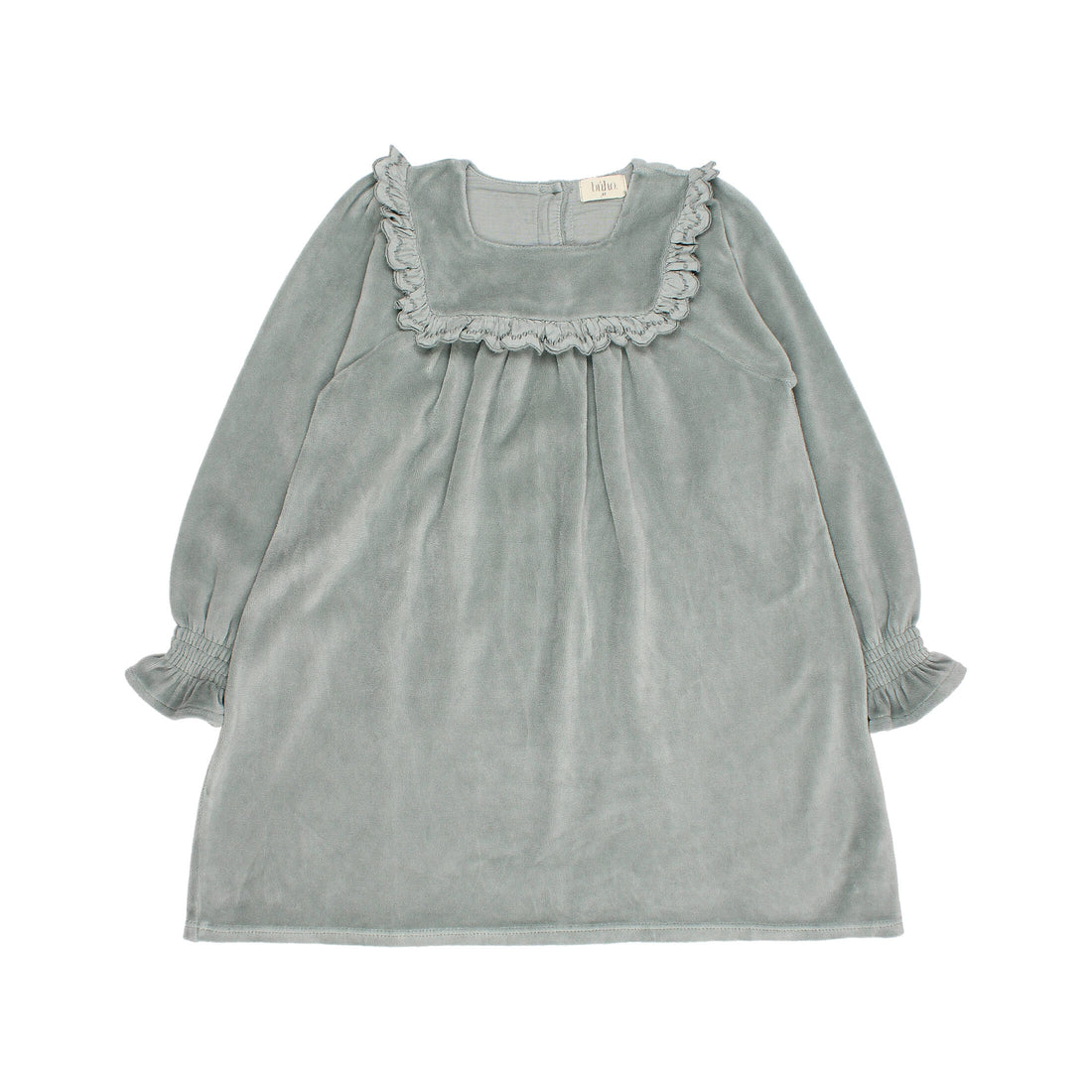 Buho Eucalyptus Velvet Dress