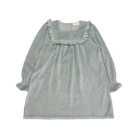 Buho Eucalyptus Velvet Dress