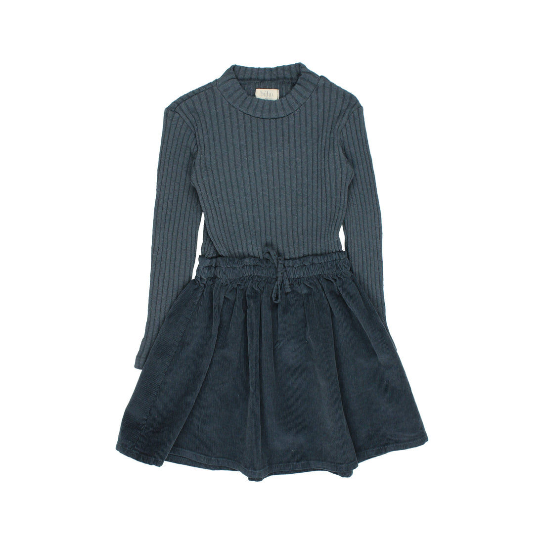Buho Deep Forest Soft Velour Combi Dress