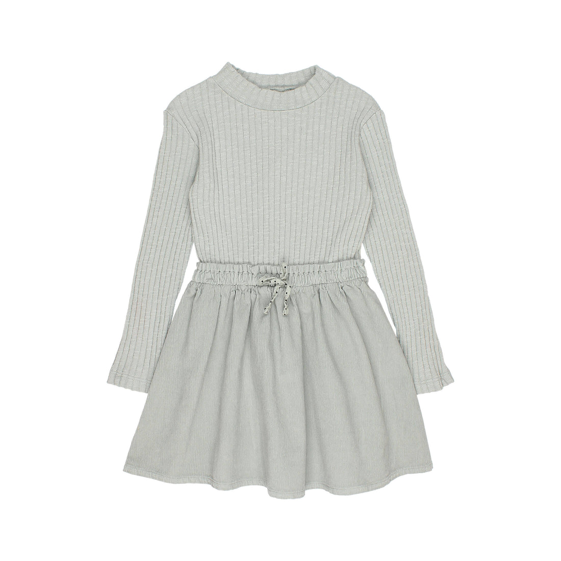 Buho Eucalyptus Soft Velour Combi Dress