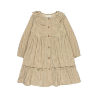 Buho Wheat Mini Check Dress