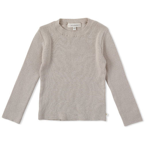 Bene Bene Greige Tidy Ribbed Knit Baby Pullover