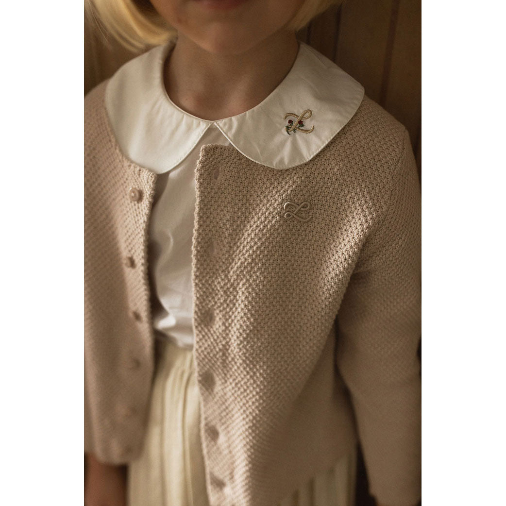 L By Ladida Taupe Knit Cardigan