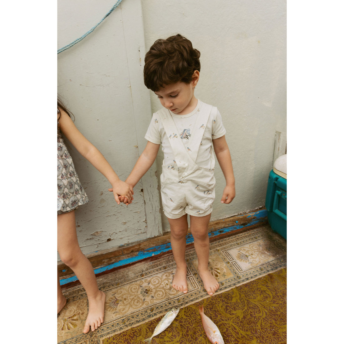 1984 Bird Printed Romper