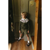 1984 Cream Check Round Collar Shirt