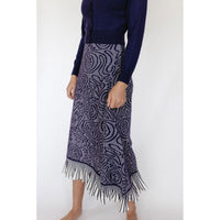 Ava and Lu  Blue Knit Skirt