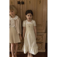L by Ladida Cream Embroidered Maxi Dress