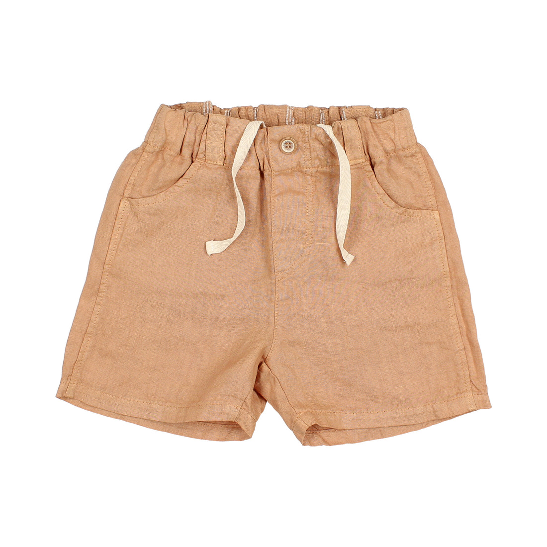 Buho Caramel Linen Bermuda