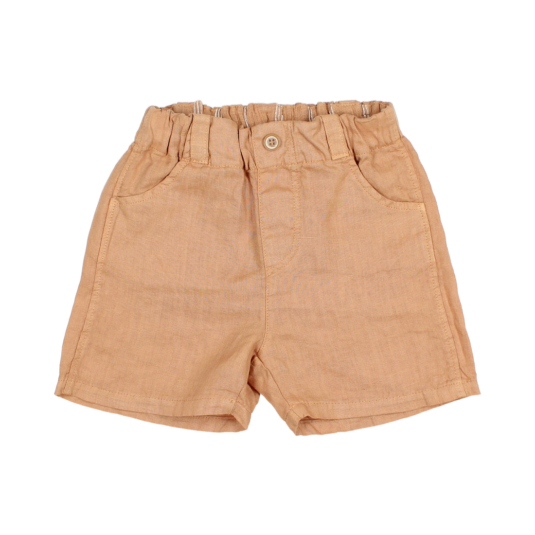 Buho Caramel Linen Bermuda