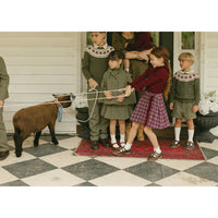 1984 Olive Plaid Wool Pants