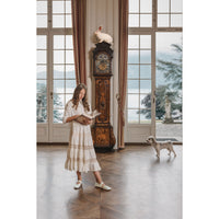 Atelier Parsmei Buttercream Panelled Lace Ankle Skirt