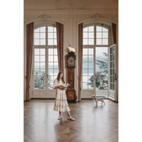 Atelier Parsmei Buttercream Panelled Lace Ankle Skirt