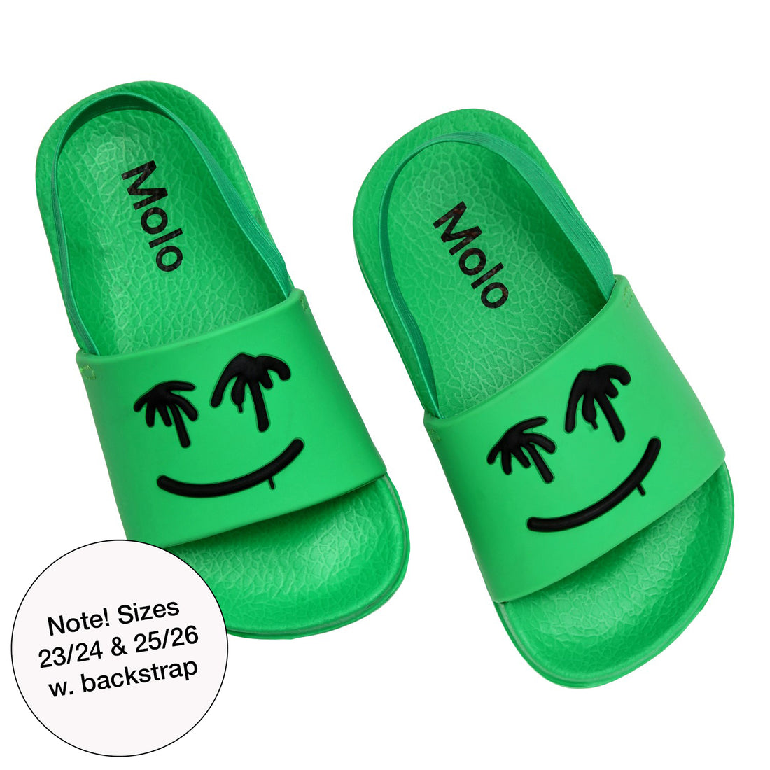 Molo Bright Green Zhappy Slides