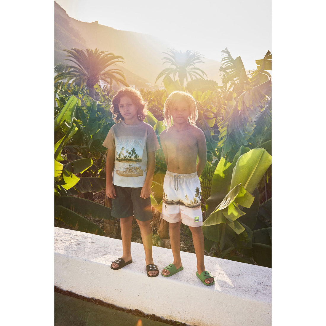 Molo Garden Green Zhappy Flip Flops