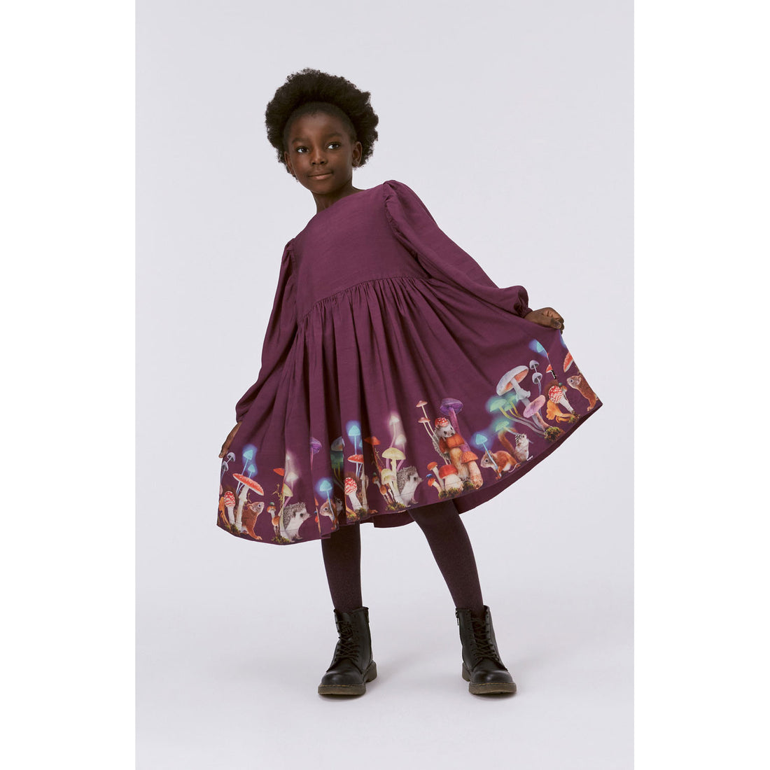 Molo Purple Shadow Glitter Tights