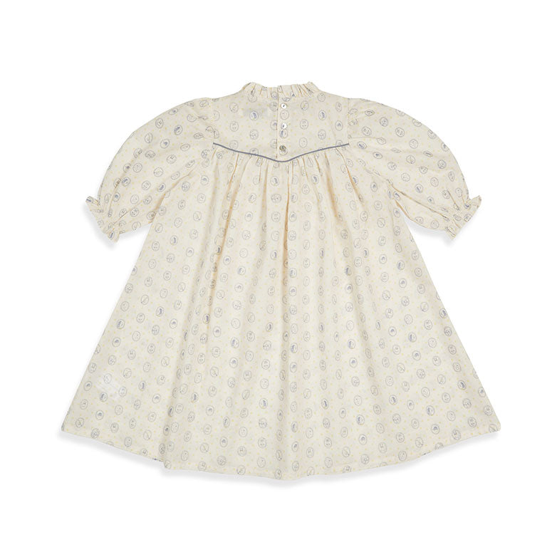 Bene Bene Ecru Abigail Frill Dress