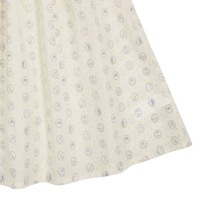 Bene Bene Ecru Abigail Frill Dress
