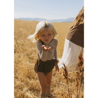 L by Ladida Brown Velvet Suspender Bloomers